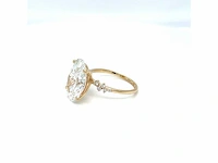 14 karaat geelgouden ring met 7,29 crt. diamant - afbeelding 10 van  12