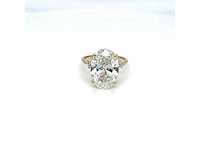 14 karaat geelgouden ring met 7,29 crt. diamant - afbeelding 12 van  12