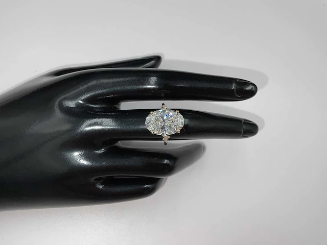 14 karaat geelgouden ring met 7,29 crt. diamant - afbeelding 1 van  12