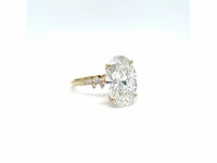 14 karaat geelgouden ring met 7,29 crt. diamant - afbeelding 6 van  12