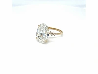14 karaat geelgouden ring met 7,29 crt. diamant - afbeelding 7 van  12