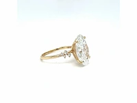 14 karaat geelgouden ring met 7,29 crt. diamant - afbeelding 5 van  12