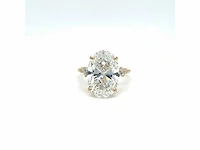 14 karaat geelgouden ring met 7,29 crt. diamant - afbeelding 10 van  12