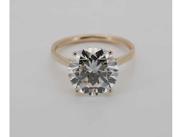 14 karaat rose gouden ring met diamant 5,03 crt - afbeelding 2 van  8