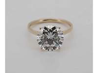 14 karaat rose gouden ring met diamant 5,03 crt - afbeelding 2 van  8