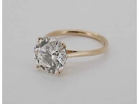 14 karaat rose gouden ring met diamant 5,03 crt - afbeelding 5 van  8