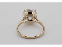14 karaat rose gouden ring met diamant 5,03 crt - afbeelding 7 van  8