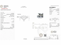 14 karaat roségoudem ring met 3,02 crt. diamant - afbeelding 2 van  7