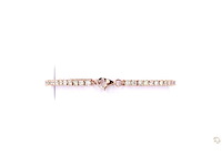 14 karaat roségouden armband met 4,50 crt. natuurlijke diamant - afbeelding 3 van  5