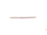 14 karaat roségouden armband met 4,50 crt. natuurlijke diamant - afbeelding 4 van  5