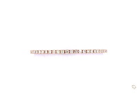 14 karaat roségouden armband met 4,50 crt. natuurlijke diamant - afbeelding 5 van  5