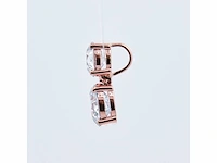 14 karaat roségouden kettinghanger met 2,61 crt. diamant - afbeelding 5 van  7