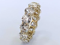 14 karaat roségouden ring met 6,23 crt. diamant - afbeelding 3 van  9