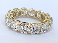 14 karaat roségouden ring met 6,23 crt. diamant - afbeelding 6 van  9
