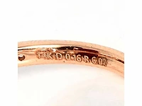 14 karaat roségouden ring met 6,23 crt. diamant - afbeelding 3 van  8