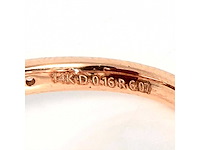 14 karaat roségouden ring met 6,23 crt. diamant - afbeelding 3 van  8