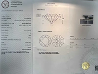 14 karaat wit gouden ketting met 5,03 crt diamant - afbeelding 3 van  10