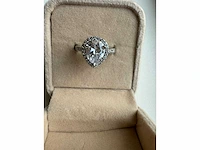 14 karaat wit gouden ring met diamant 5,00 crt - afbeelding 3 van  11