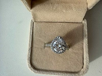 14 karaat wit gouden ring met diamant 5,00 crt - afbeelding 7 van  11