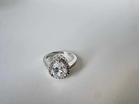 14 karaat wit gouden ring met diamant 5,00 crt - afbeelding 11 van  11