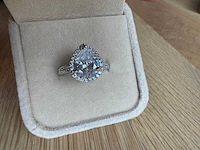 14 karaat wit gouden ring met diamant 5,00 crt - afbeelding 6 van  11
