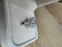 14 karaat wit gouden ring met diamant 5,00 crt - afbeelding 8 van  11