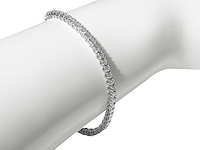 14 karaat witgouden armband met 3,14 crt. diamant - afbeelding 1 van  8