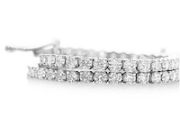 14 karaat witgouden armband met 3,14 crt. diamant - afbeelding 5 van  8