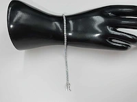 14 karaat witgouden armband met 4,44 crt. diamant - afbeelding 10 van  12
