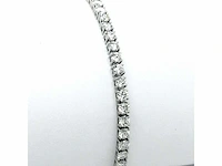 14 karaat witgouden armband met 4,44 crt. diamant - afbeelding 2 van  12