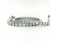 14 karaat witgouden armband met 4,44 crt. diamant - afbeelding 3 van  12