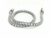 14 karaat witgouden armband met 4,44 crt. diamant - afbeelding 6 van  12