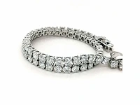 14 karaat witgouden armband met 4,44 crt. diamant - afbeelding 9 van  12