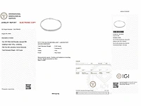 14 karaat witgouden armband met 5,56 crt. diamant - afbeelding 2 van  8