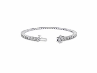14 karaat witgouden armband met 5,71 crt. diamant - afbeelding 3 van  6