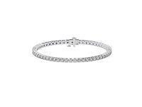 14 karaat witgouden armband met 5,71 crt. diamant - afbeelding 1 van  6