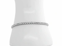 14 karaat witgouden armband met 5,80 crt. natuurlijke diamant - afbeelding 5 van  6