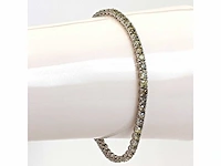 14 karaat witgouden armband met 6,29 crt. diamant - afbeelding 1 van  8