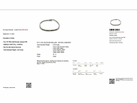 14 karaat witgouden armband met 6,29 crt. diamant - afbeelding 2 van  8