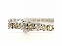 14 karaat witgouden armband met 6,29 crt. diamant - afbeelding 7 van  8