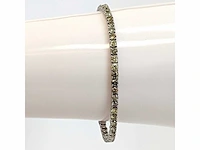 14 karaat witgouden armband met 6,29 crt. diamant - afbeelding 8 van  8