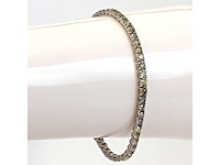14 karaat witgouden armband met 6,29 crt. diamant