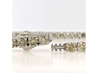 14 karaat witgouden armband met 6,29 crt. diamant - afbeelding 5 van  8