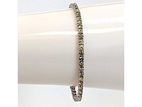 14 karaat witgouden armband met 6,29 crt natuurlijke diamant - afbeelding 8 van  8