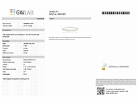 14 karaat witgouden armband met 7,50 crt. natuurlijke diamant - afbeelding 2 van  6