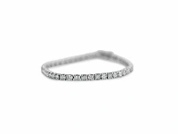 14 karaat witgouden armband met 7,66 natuurlijke diamant - afbeelding 3 van  6