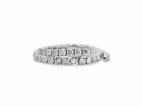 14 karaat witgouden armband met 7,66 natuurlijke diamant - afbeelding 6 van  6
