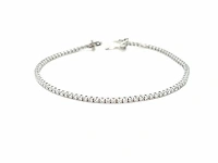 14 karaat witgouden armband met diamant 1,27 crt. - afbeelding 3 van  8