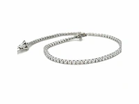 14 karaat witgouden armband met diamant 1,27 crt. - afbeelding 6 van  8