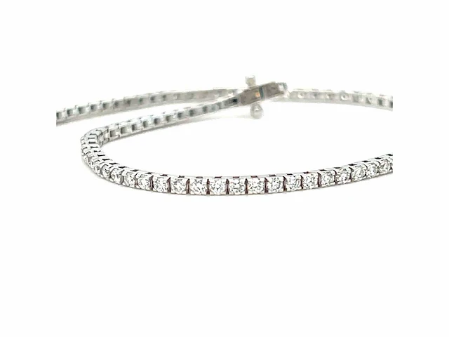 14 karaat witgouden armband met diamant 1,27 crt. - afbeelding 8 van  8